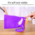 Women Mid-Tube Rain Boots Waterproof Shoes Overshoes  Adult Kitchen Work Shoes, Colour: Purple, Size: 38