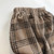 Childrens Plaid And Velvet Bloomers And Drawstring Pants (Color:Coffee Size:80)