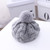 C0064 Hemp Pattern Children Knitted Beret Woolen Cap Autumn And Winter Warm Children Hat, Size: One Size(Gray)