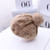 C0064 Hemp Pattern Children Knitted Beret Woolen Cap Autumn And Winter Warm Children Hat, Size: One Size(Gray)