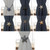 F022 2 PCS Simple Metal Curtain Straps Without Perforation Curtain Magnetic Buckle(Silver)
