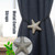 F022 2 PCS Simple Metal Curtain Straps Without Perforation Curtain Magnetic Buckle(Silver)