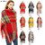 Autumn & Winter Polyester Ladies Warmth Thickened Fringed Fine Grid Scarf, Size:190cm(GWB12-04 Orange)