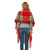 Autumn & Winter Polyester Ladies Warmth Thickened Fringed Fine Grid Scarf, Size:190cm(GWB12-04 Orange)