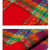 Autumn & Winter Polyester Ladies Warmth Thickened Fringed Fine Grid Scarf, Size:190cm(GWB12-04 Orange)