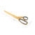 2 PCS Office And Household Asymmetric Scissors Simple Brass Scissors