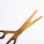 2 PCS Office And Household Asymmetric Scissors Simple Brass Scissors