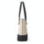 3 in 1 Fashion Simple Lady Diagonal Large Capacity Handbag Letter Bag(White + Brown)