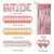 Bachelor Girl Party Decoration Set Rose Gold Bridal Party Decoration Bachelor Girl Party Decoration Set Rose Gold Bridal Party Decoration