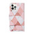 For iPhone 12 Pro Max Colored Drawing Pattern Horizontal Flip Leather Case with Holder & Card Slots & Wallet(Marble)