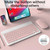 Universal Ultra-Thin Portable Bluetooth Keyboard and Mouse Set For Tablet Phones, Size:7 inch(Yellow Keyboard + Yellow mouse)