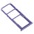 For Samsung Galaxy A50s SM-A507 SIM Card Tray + SIM Card Tray + Micro SD Card Tray (Purple)