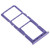 For Samsung Galaxy A50s SM-A507 SIM Card Tray + SIM Card Tray + Micro SD Card Tray (Purple)