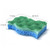 6 PCS Household Cleaning Sponge Kitchen Scouring Pad(Green)