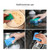 6 PCS Household Cleaning Sponge Kitchen Scouring Pad(Green)
