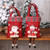 Christmas Burlap Gift Bag Candy Bag Plaid Tote Bag(Snowman)