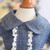 Pet Clothes Autumn And Winter Skirt Thin Dog Skirt Small Dog Princess Bow Denim Skirt, Size: XL
