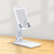 USAMS US-ZJ059 Retractable Mobile Phone Tablet Desktop Stand Holder(White)