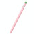For Apple Pencil 1 Contrasting Color Mint Leaf Silicone Non-slip Protective Cover(Pink)