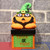 Halloween Candy Jar Gift Box Shopping Mall Kindergarten Decoration, Style:Square Box(Pumpkin)