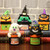 Halloween Candy Jar Gift Box Shopping Mall Kindergarten Decoration, Style:Square Box(Pumpkin)