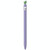 For Apple Pencil 1 Contrasting Color Mint Leaf Silicone Non-slip Protective Cover(Purple)