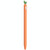 For Apple Pencil 2 Contrasting Color Mint Leaf Silicone Non-slip Protective Cover(Orange)