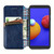 For Samsung Galaxy A01 Core Cubic Grid Pressed Horizontal Flip Magnetic PU Leather Case with Holder & Card Slots & Wallet(Blue)