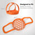 2 PCS Silicone Steamer Egg Cooker Silicone Steamer Basket, Size:6.5 Inches(Orange)