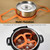2 PCS Silicone Steamer Egg Cooker Silicone Steamer Basket, Size:6.5 Inches(Orange)