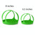 2 PCS Silicone Steamer Egg Cooker Silicone Steamer Basket, Size:8 Inches(Green)