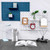 3 PCS Punch-Free Household Small Storage Racks For Kitchen & Bathroom Wall Finishing Racks(Gray-white)
