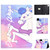 For iPad Air 2022 / 2020 10.9 Electric Pressed Colored Drawing Horizontal Flip Leather Case with Holder & Card Slots & Sleep / Wake-up Function(Pink Horse)