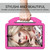 For Samsung Galaxy Tab S6 10.5 / T860 Thumb Bracket EVA Shockproof Tablet Case(RoseRed)