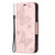 For iPhone 12 Pro Max Embossing Two Butterflies Pattern Horizontal Flip PU Leather Case with Holder & Card Slot & Wallet & Lanyard(Rose Gold)