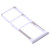 SIM Card Tray + SIM Card Tray + Micro SD Card Tray for Xiaomi Redmi Note 9S / Redmi Note 9 Pro Max / Redmi Note 9 Pro India / Note 10 Lite(Silver)