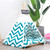 Striped Pattern Pet Tent Bed with Cushion, Size:Large 606070cm(Green)