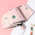 Student Vinyl Sunscreen Small Fresh Umbrella Folding Automatic Umbrella, Style:Self-opening(Light Pink)