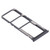 SIM Card Tray + SIM Card Tray + Micro SD Card Tray for Xiaomi Redmi Note 8T / Redmi Note 8 (Black)