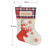 Christmas Ornaments Pendant Christmas Elk Stocking Gift Bag Candy Bag(White)