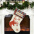 Christmas Ornaments Pendant Christmas Elk Stocking Gift Bag Candy Bag(Red)