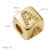 3 PCS English Letter Beads Bracelet Brass Micro-inlaid Couple Red String Pull DIY Bracelet Jewelry, Style:X 3 PCS English Letter Beads Bracelet Brass Micro-inlaid Couple Red String Pull DIY Bracelet Jewelry, Style:X