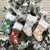 Christmas Elk Socks Ornaments Candy Gift Bags Holiday Decorations(Yellow)