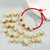 3 PCS English Letter Beads Bracelet Brass Micro-inlaid Couple Red String Pull DIY Bracelet Jewelry, Style:F