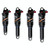 DNM AO38 Mountain Soft Tail Frame Rear Shock Absorber XC Air Pressure Rebound Shock Absorber, Size:210mm, Specificatio:Hand Control AO38RC