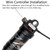 DNM AO38 Mountain Soft Tail Frame Rear Shock Absorber XC Air Pressure Rebound Shock Absorber, Size:190mm, Specificatio:Wire Control AO38RL