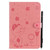 For iPad mini 5 / 4 / 3 / 2 / 1 Cat Bee Embossing Pattern Horizontal Flip Leather Case with Holder & Card Slots & Wallet & Pen Slot & Wake-up / Sleep Function(Pink)