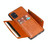 For Samsung Galaxy A31 Double Buckle PU + TPU Shockproof Magnetic Protective Case with Card Slot(Light Brown)