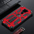 For Xiaomi Redmi Note 9 Shockproof TPU + PC Magnetic Protective Case with Holder(Red)