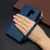 For Xiaomi Redmi 9 Litchi Texture Pure Color Horizontal Flip PU Leather Case with Holder & Card Slots & Wallet & Lanyard(Dark Blue)